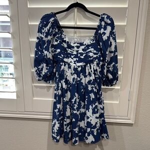 Abercrombie & Fitch Blue and White Mini Dress